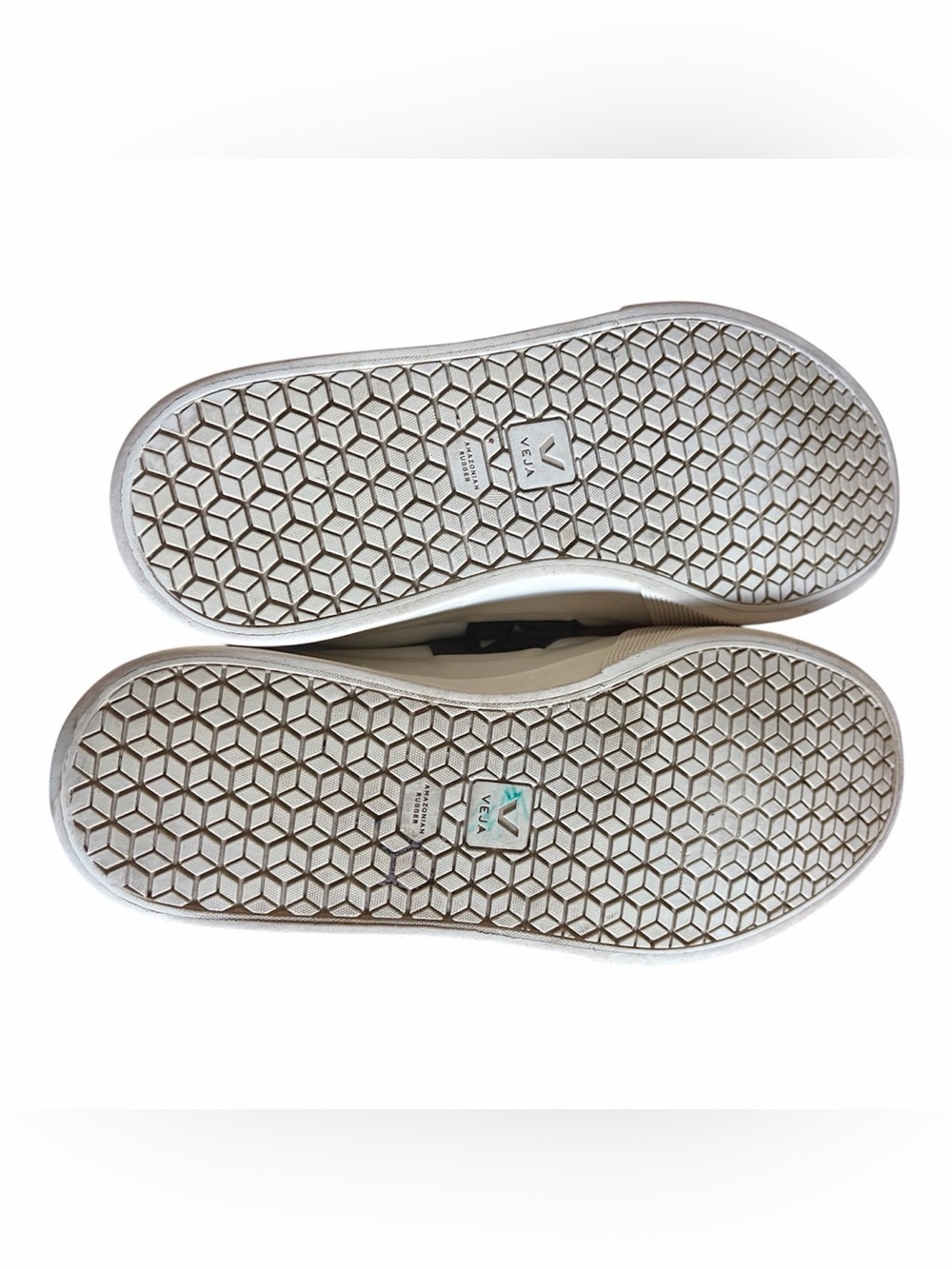 Veja Campo White Black Leather Sneackers size 8 Good Used Condition - Picture 7 of 8
